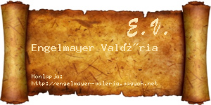 Engelmayer Valéria névjegykártya